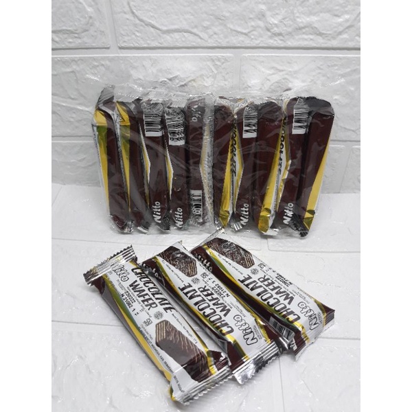 

Nissin wafer NITTO coklat pack isi 10 pcs nito