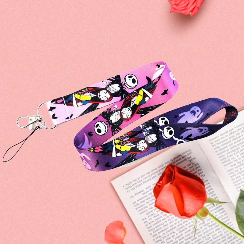 Aksesoris Tali Lanyard Gambar Jack Skellington Nightmare Before ChristmasKlip Vouge Real Hansh