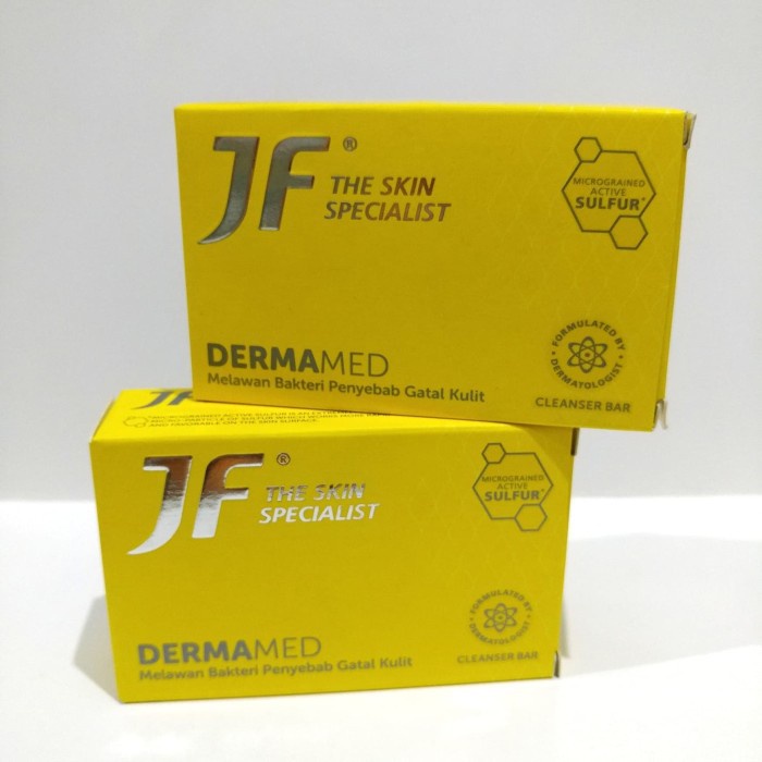 JF SULFUR DERMAMED 90 GR - Sabun JF Anti Gatal Kuning