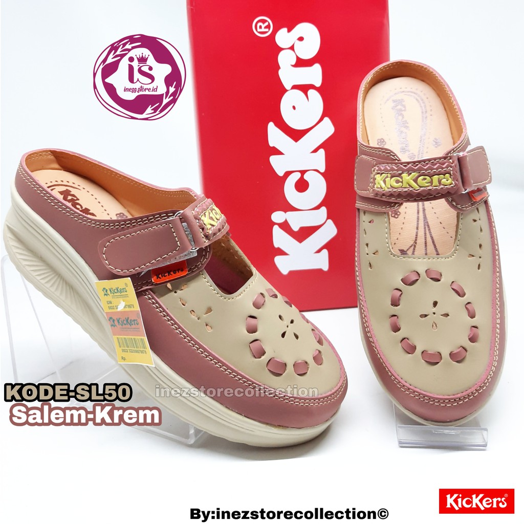 SANDAL WEDGES WANITA KICKERS KODE SL50 MURAH HARGA GROSIR