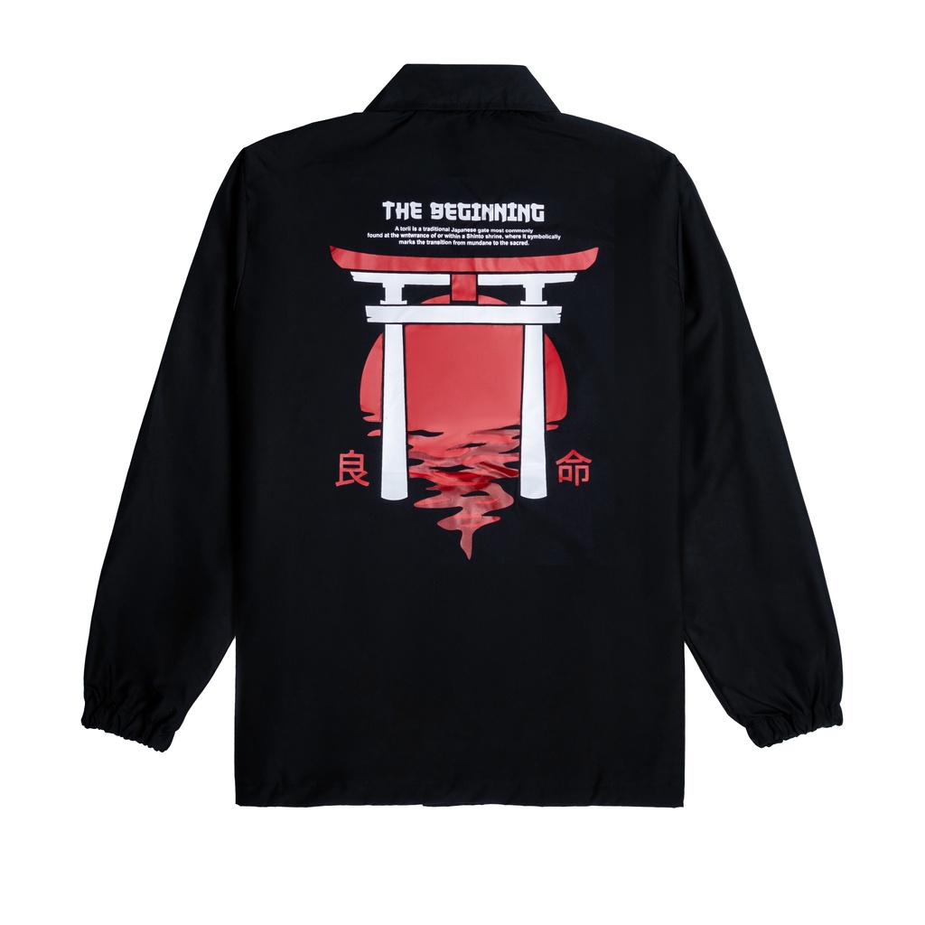 Jaket Coach Pria Bahan Premium Original - Jaket Coach Hitam Navy Cowok - Jaket Coach Original ENS