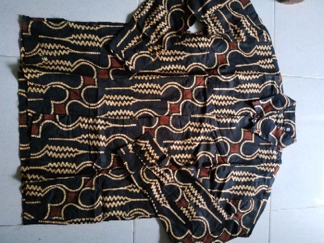 Kemeja Pria Etnik Lengan Panjang Motif Batik Solo Banyak Motif Ukuran M L Xl Xxl