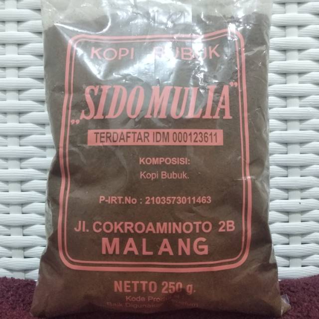 

Kopi Istimewa No. 2A 250 Gram Sido Mulia Malang