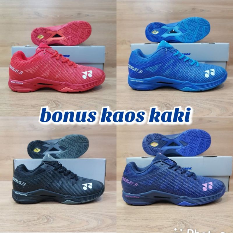 sepatu badminton Yonex power cushion aerus 3 original