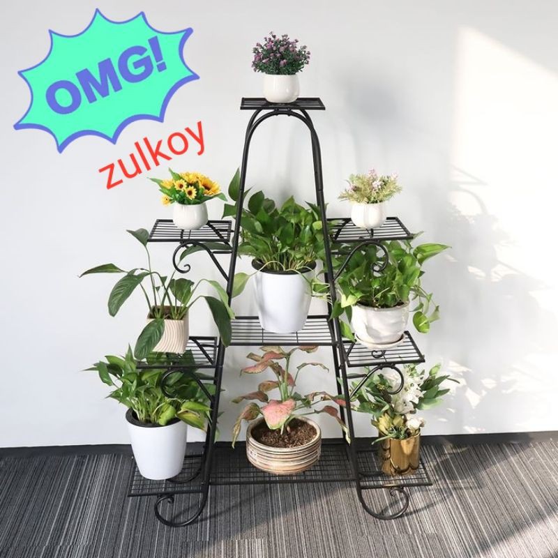 Rak Bunga susun 9 Minimalis Full besi