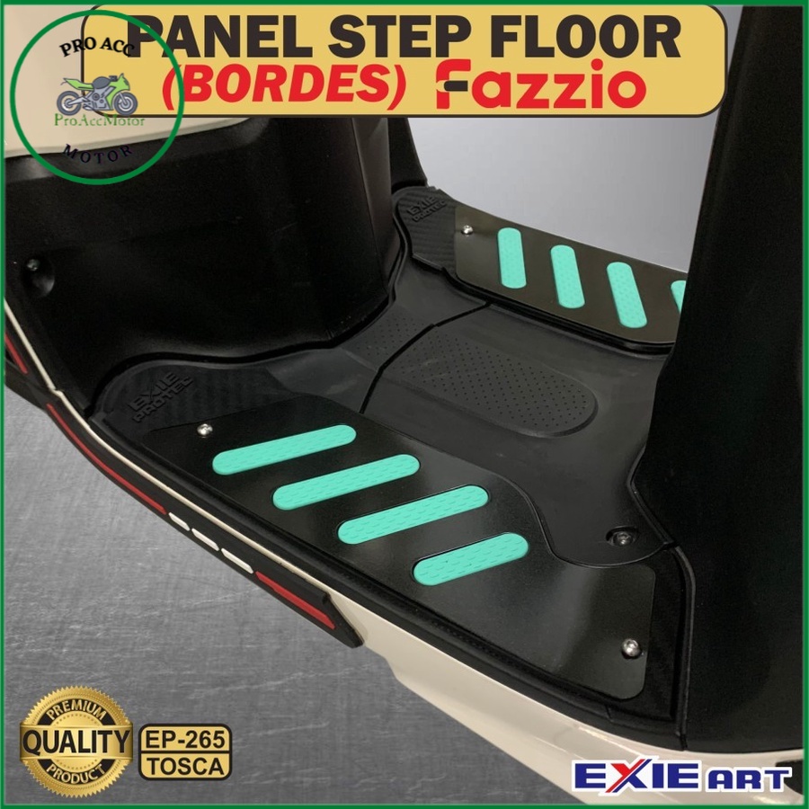 karpet pijakan kaki FAZZIO 125 model cnc rubber premium