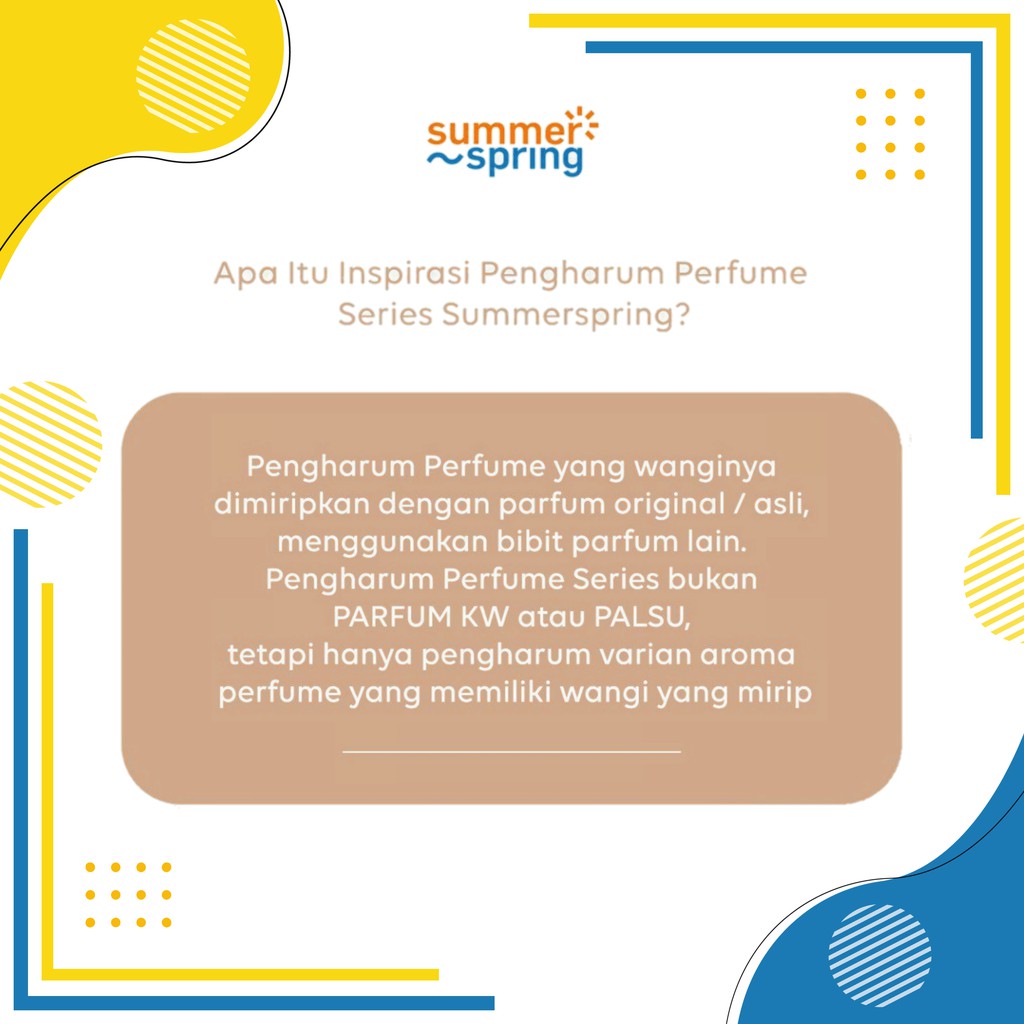 Summer Spring - Botol Apel - Pengharum Pewangi Parfum Ruangan Mobil Toilet Ruang Tamu Dapur Lemari Pakaian Kamar Mandi Tidur Closet Wc - 10ml