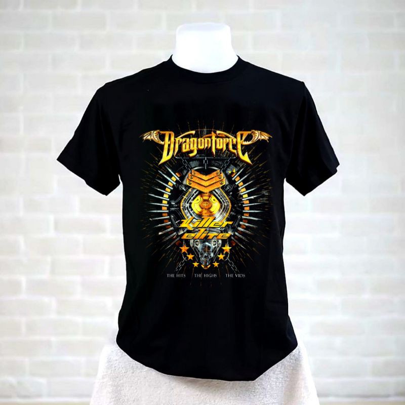 kaos band original distro clothing.id - dragonforce J014