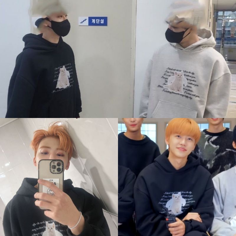 [KHUSUS PELUNASAN] JAEMIN JENO ITZAVIBE ANGEL CAT HOODIE ORIGINAL