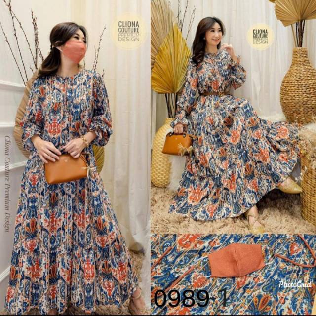 Tunik import Zara blue look Bangkok premium