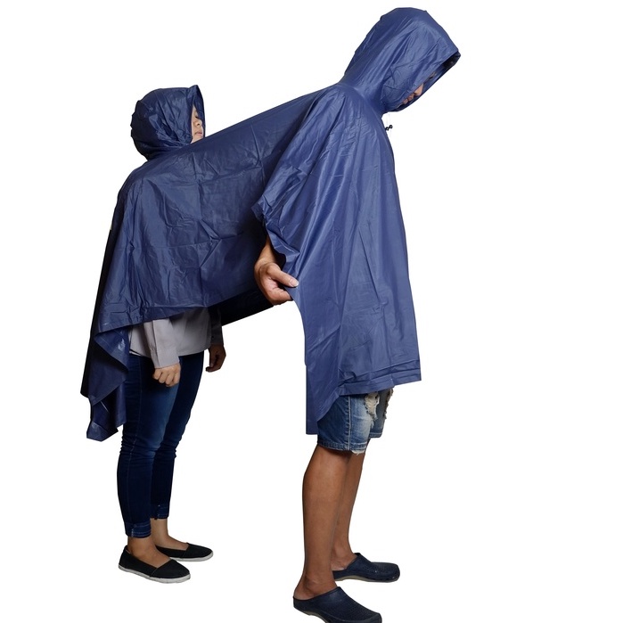 Mantel Jas Hujan Ponco 2 Kepala 2IN1 Untuk Boncengan - Poncho 2 Kepala 2IN1 Dolphin Vega Boncengan Berdua