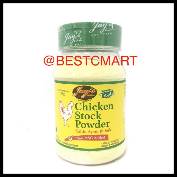 

PROMO SPECIAL JAY'S CHICKEN STOCK POWDER NON MSG (KALDU AYAM BUBUK)