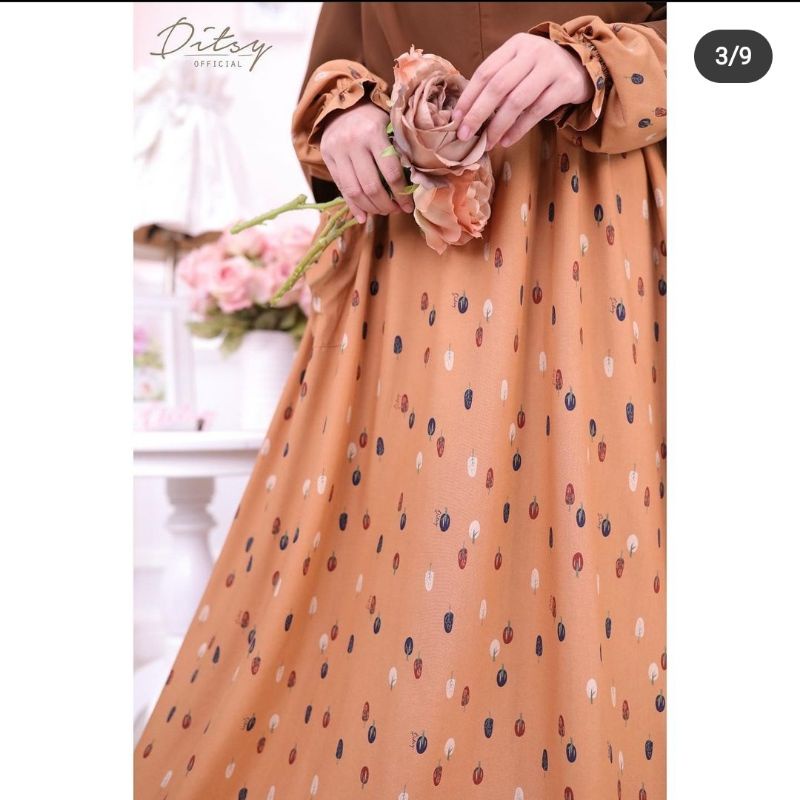 ready stok tree almond nightgown size M by ditsy