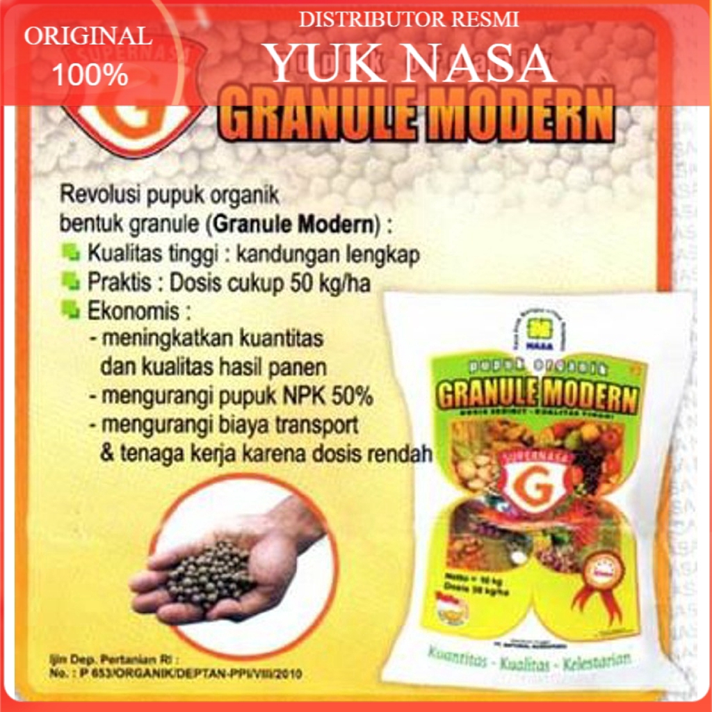 SUPERNASA GRANULE,PUPUK ORGANIK GRANULE MODERN NASA