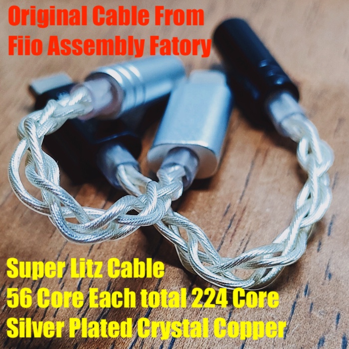 Upgrade Super Litz Cable Custom HiFi Adapter DAC Type C To 3.5mm 32bits 384khz