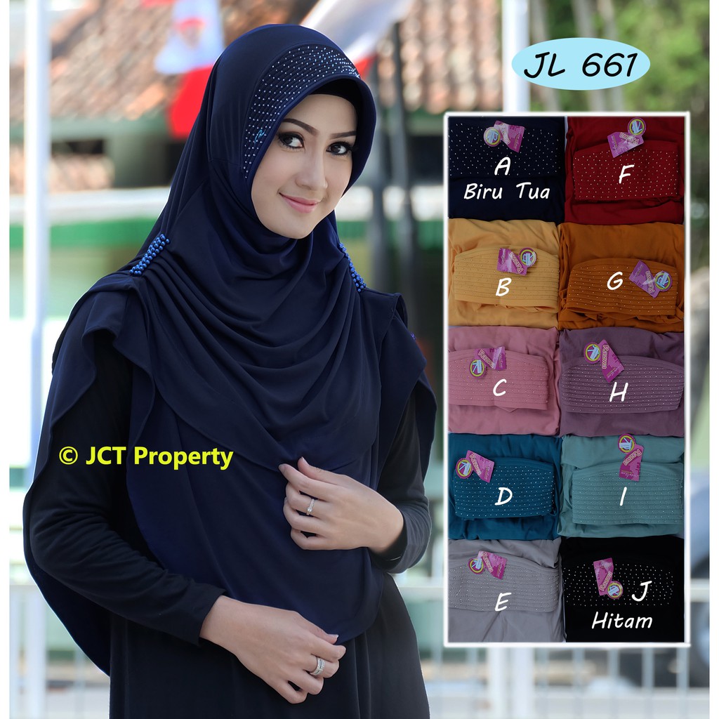 Jilbab Instan Razwa Penguin Payet JL661 Shopee Indonesia