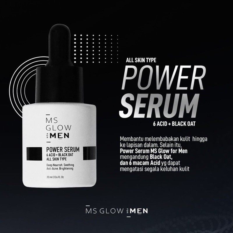 Men Glow up. Power serum