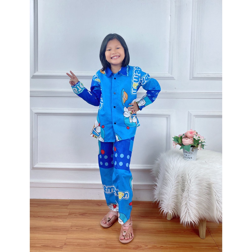 Baju Tidur Piyama Anak Anak Setelan Anak Mikro Kode B