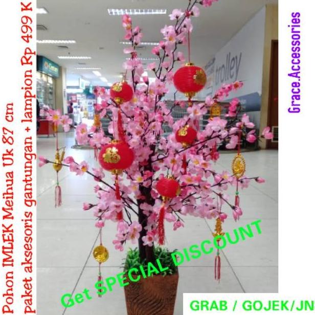 

POHON IMLEK MEIHUA ANGPAO SAKURA 87 CM PAKET AKSESORIS READY FH65165FG