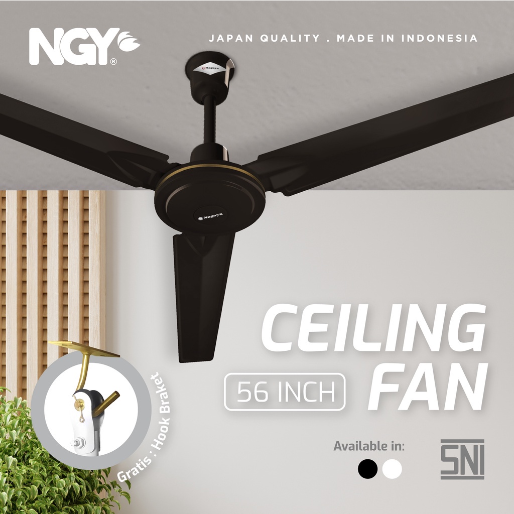 ADVANCE Kipas Angin Plafon / Ceiling Fan 56 inch Baling Besi | NG-56CF 5602 jumbo super MANTAP