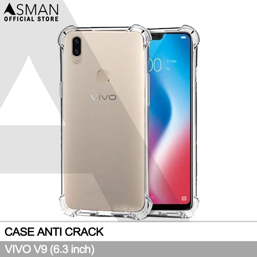 Anti Crack VIVO V9 (6.3&quot;) | Soft Case Anti Bentur - Clear