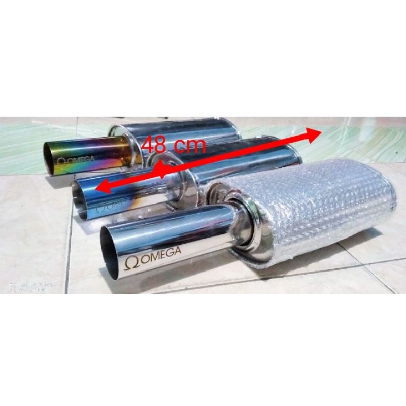 KNALPOT MOBIL RACING Knalpot Mobil OMEGA STAINLES  Knalpot Omega Full Stainless Knalpot Mobil Omega 