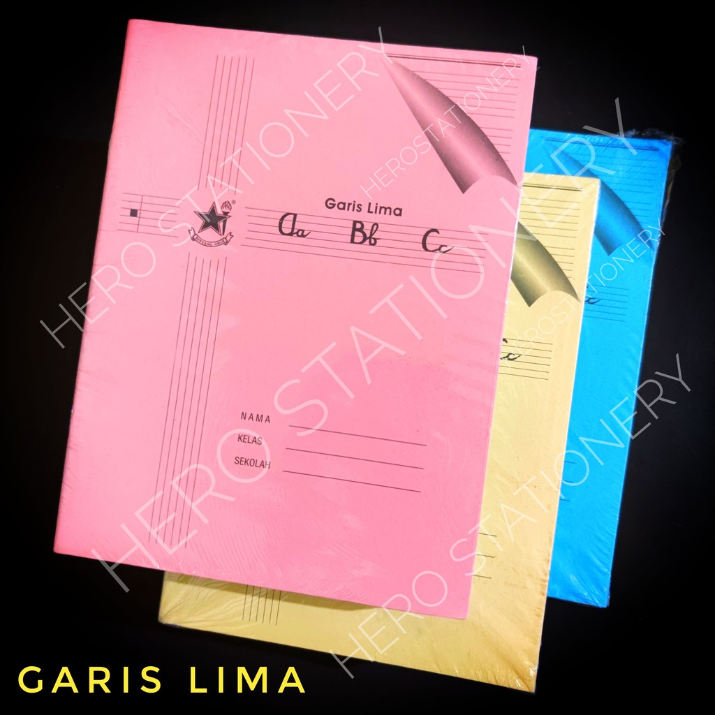 

Book buku tulis halus garis 5 lima obor 38 lembar . 10 unit