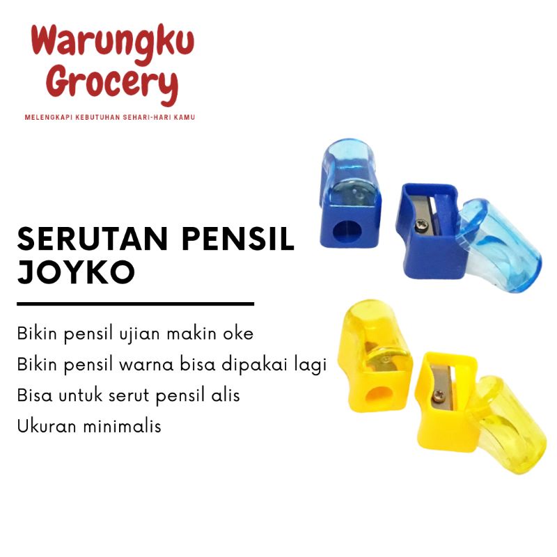 

Rautan Serutan Pensil Mini Joyko Warna Warni per 1 Pcs