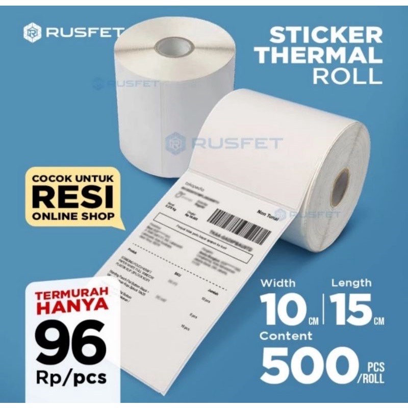 

Label Thermal 100x150m - Premium Label Thermal - Label Resi