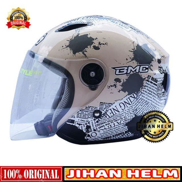 HELM HELM WANITA BMC NEWS CREAM TERMURAH - M