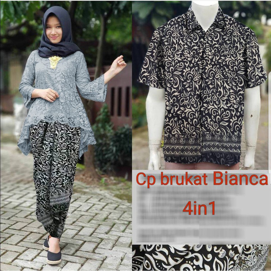 02 Fashion  Cp brukat Bianca / Fashion Wanita / Pakaian Couple / Baju Wanita / Baju Muslim