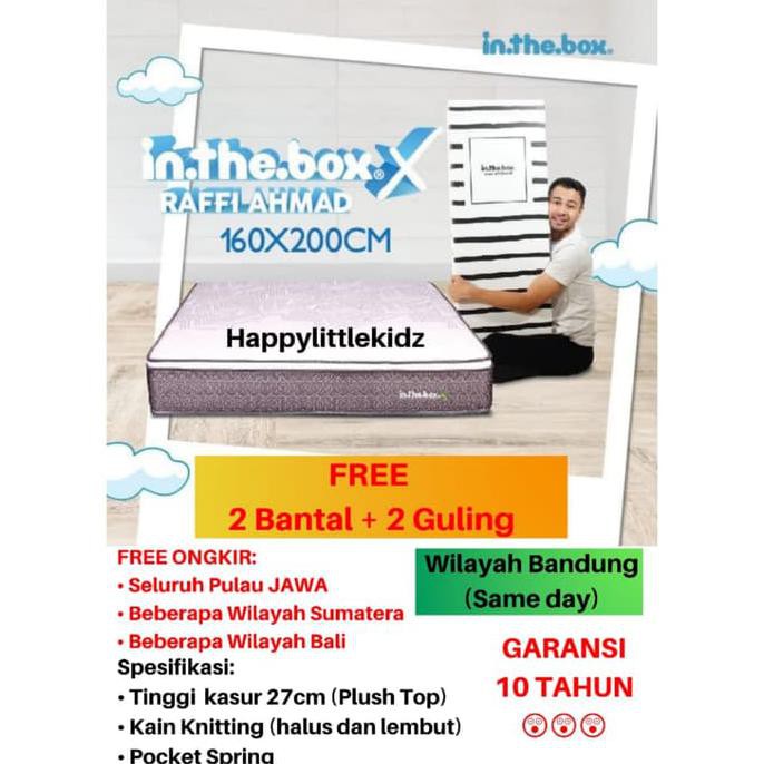 Kualitas Terbaik] Kasur Spring Bed In The Box X Ukuran 160 X 200 (Queen) Free Shipping
