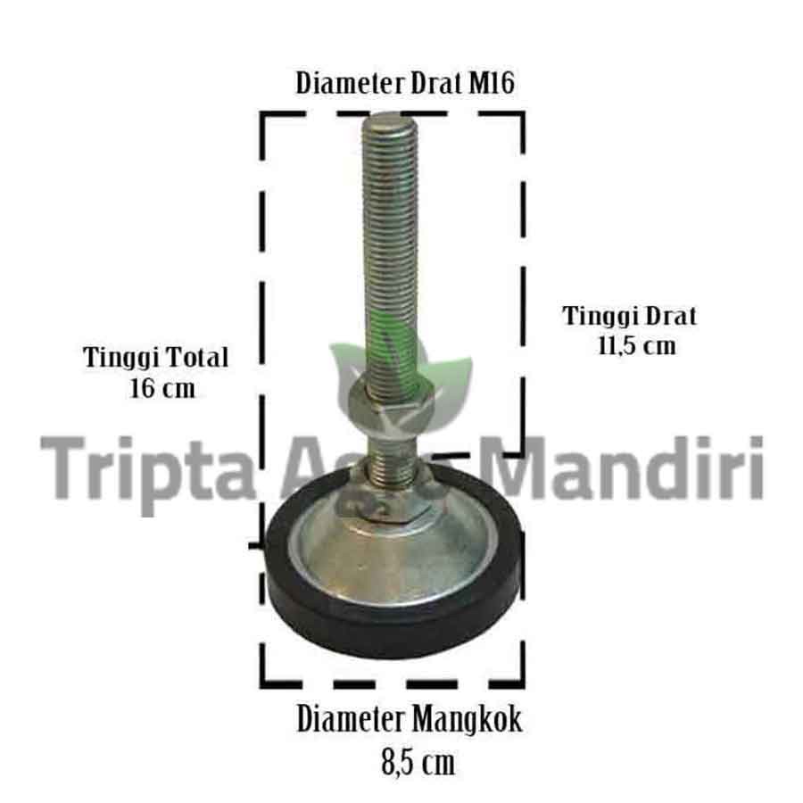 Adjuster Kaki Meja M16 Heavy Duty Karet