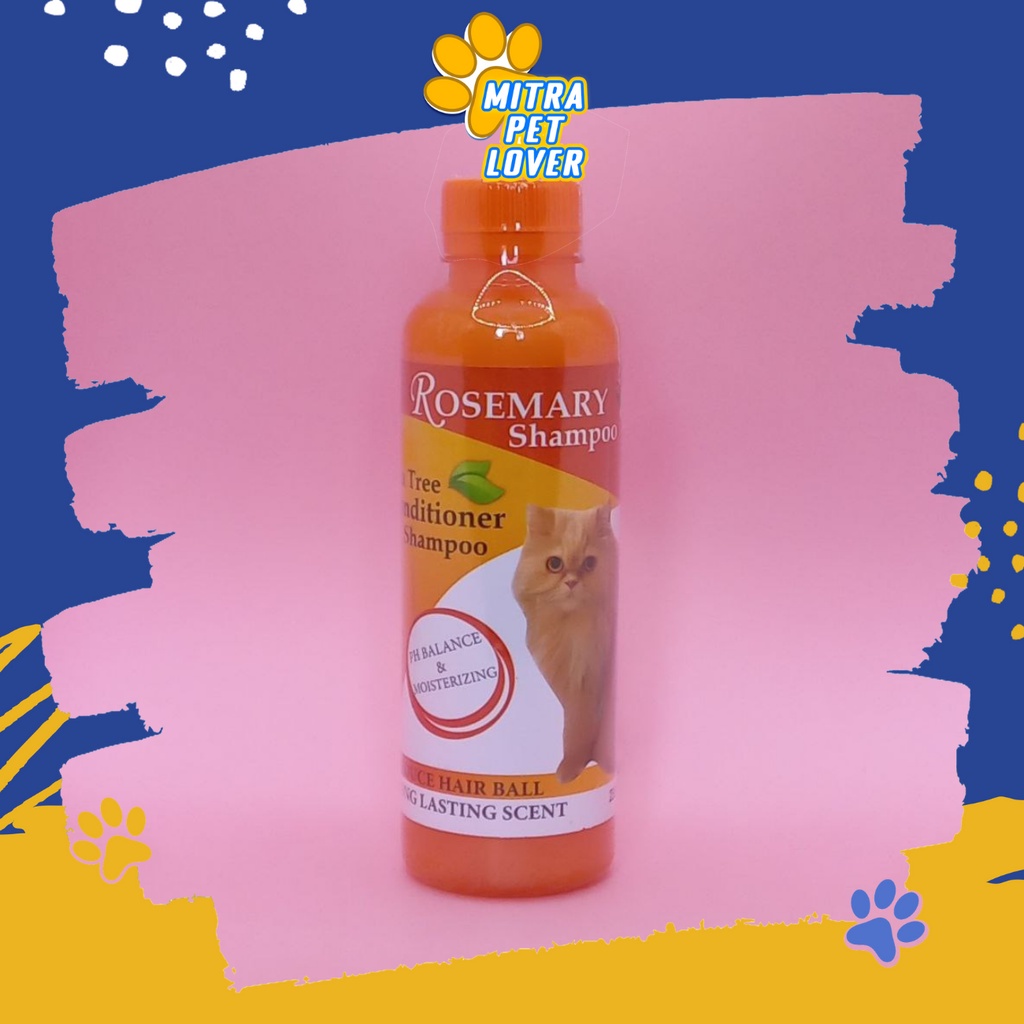 SHAMPO &amp; CONDITIONER KUCING - ROSEMARY CAT SHAMPOO 250ML ORIGINAL - UNTUK MELEMBUTKAN DAN MENGEMBANGKAN BULU KUCING KITTEN WANGI HARUM SEGAR - PET ANIMAL HEALTHCARE AND VETERINARY TAMASINDO OBAT KESEHATAN VITAMIN HEWAN BINATANG PELIHARAAN MITRAPETLOVER