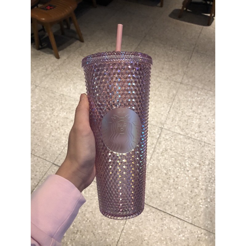 starbucks studded tumbler / starbucks blink tumbler ( pink blink )