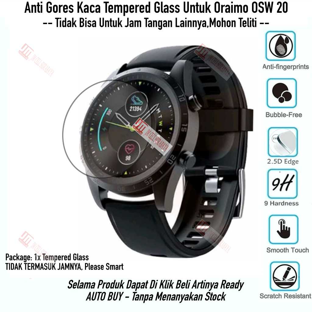 Anti Gores ORAIMO OSW 20 OSW20 - Bahan Kaca Tempered Glass Pelindung Layar