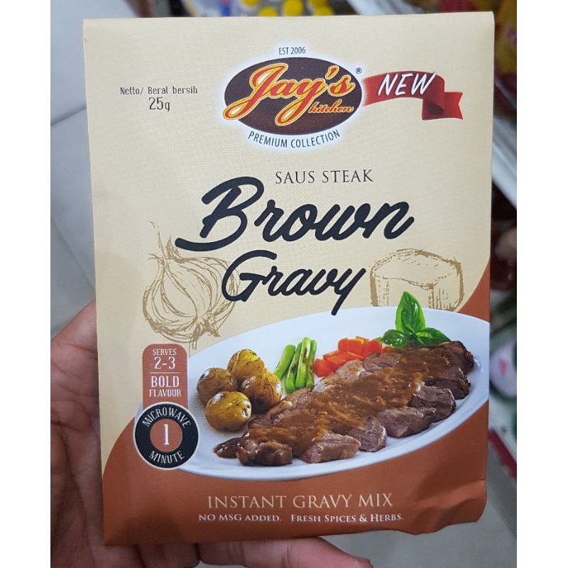 

JAYS Brown Gravy - Saus Steak 25gr - Instant Gravy Mix