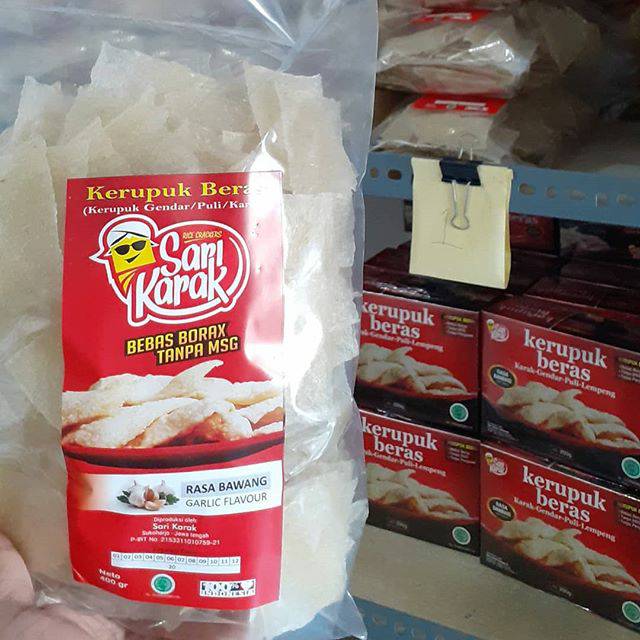 

Sari karak krupuk beras / krupuk puli mentah khas wonogiri tanpa borax