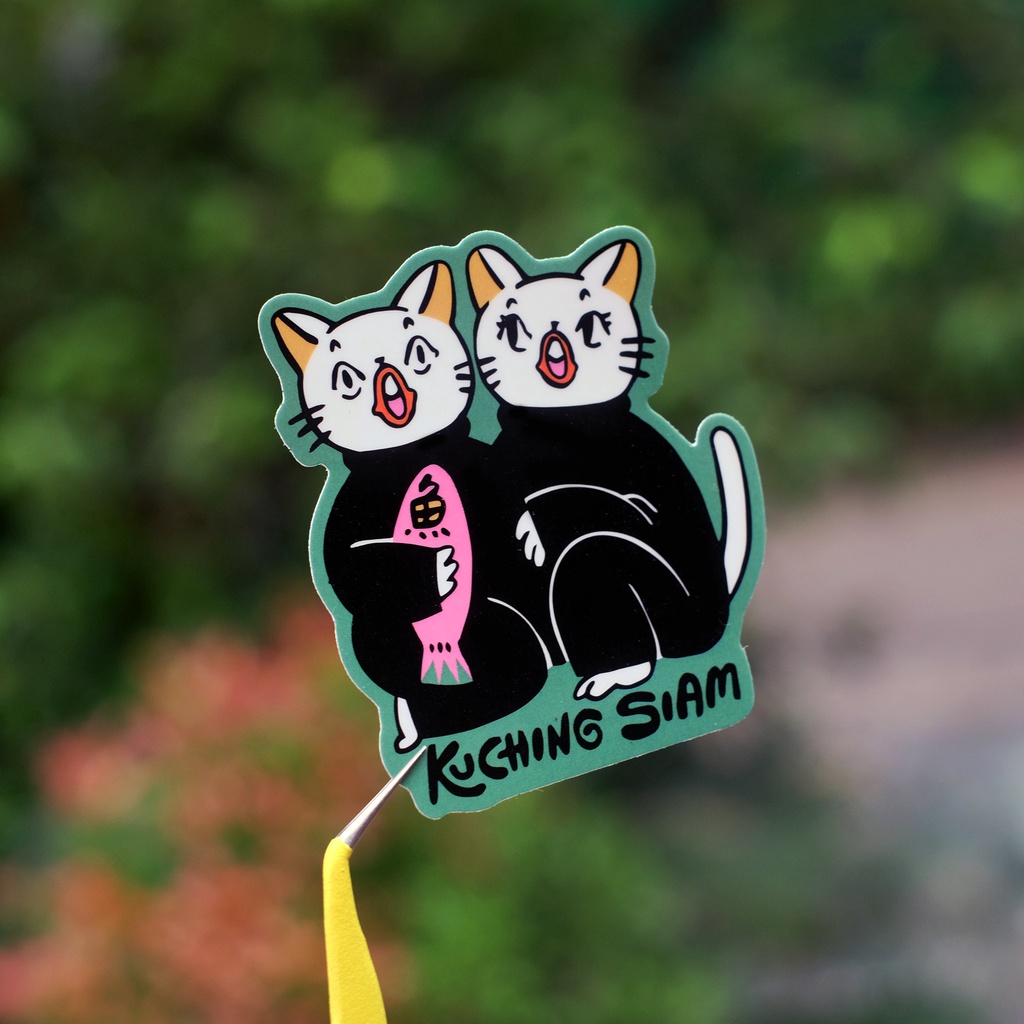 

Kuching Siam Vinyl Sticker