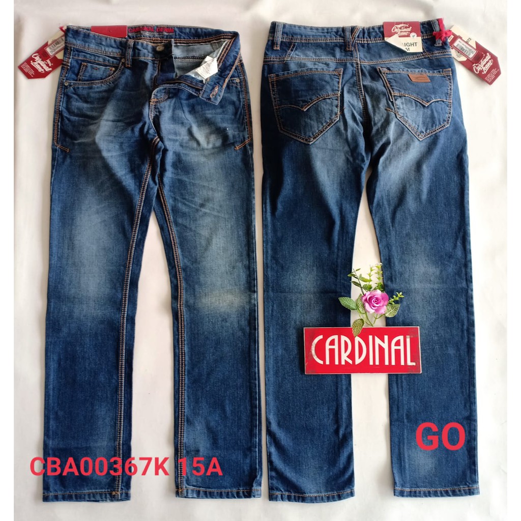 gof 27-28 CARDINAL CBCBA Celana Panjang Jeans Reguler Fit Slim Fit Straight Slim Bawahan Laki Dewasa