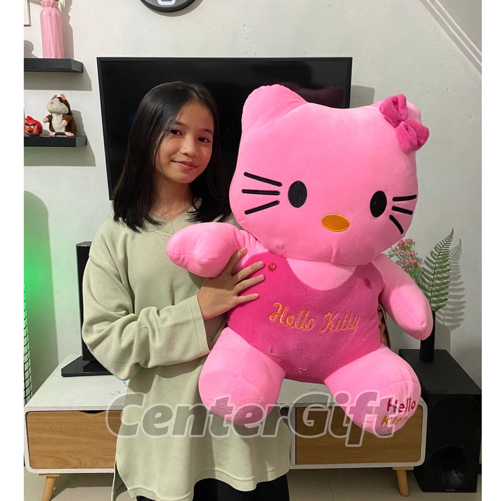 Boneka Hello Kitty Jumbo Duduk BIGSIZE Velboa/Yelvo