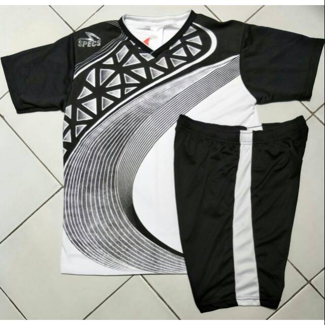 Perlengkapan olahraga kostum Futsal jersey adidas puma nike hitam putih
