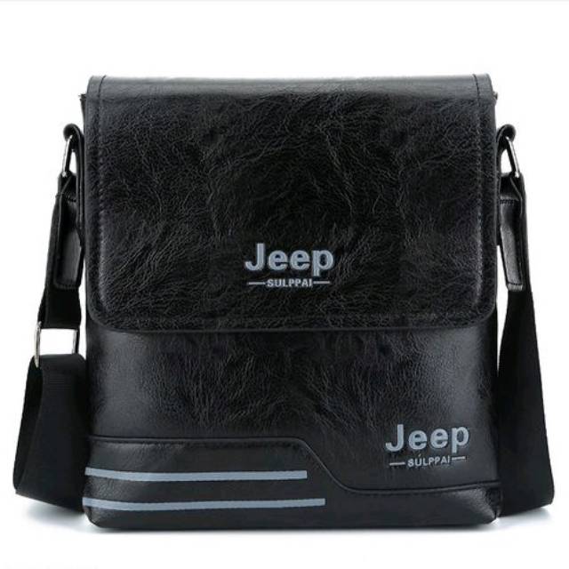 TS160 - TAS SELEMPANG PRIA JEEP-Black