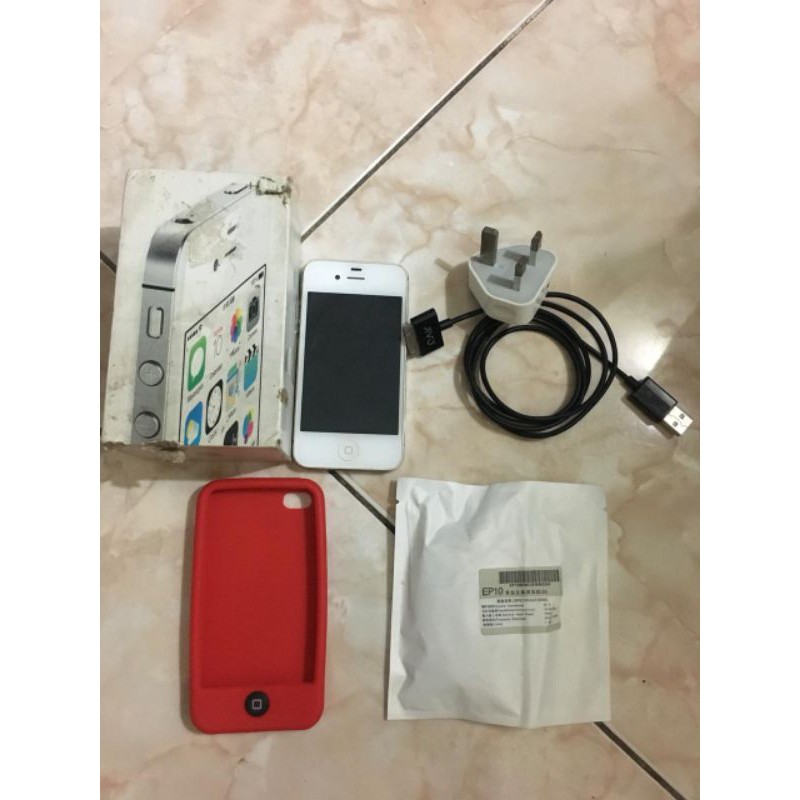 Iphone 4s 32GB White bekas not 6s 7 7 + 8 plus X XR XS Max 11 Pro 12 Mini