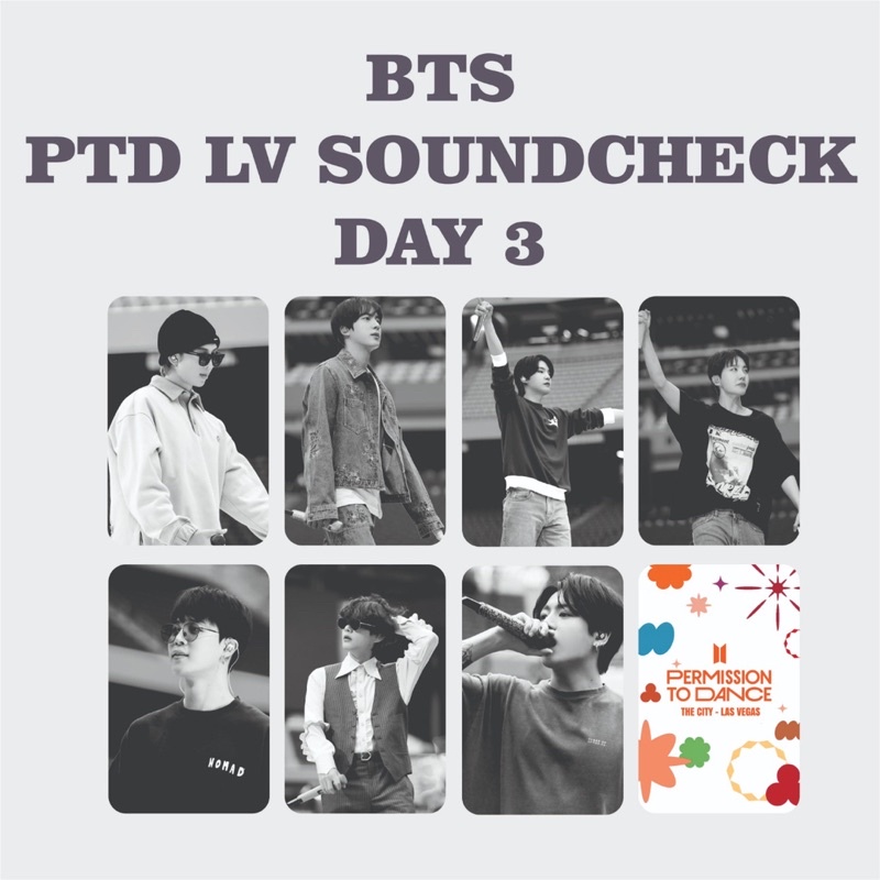 PHOTOCARD BTS SOUND CHECK SKETCH PTD LAS VEGAS