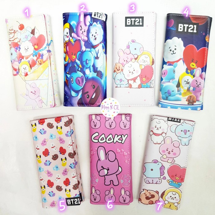 Ds20V24V Dompet Anak Lebaran Angpao Perempuan Bt21 Bts Korea Army Chimmy Koya - No 6 R250R21T2