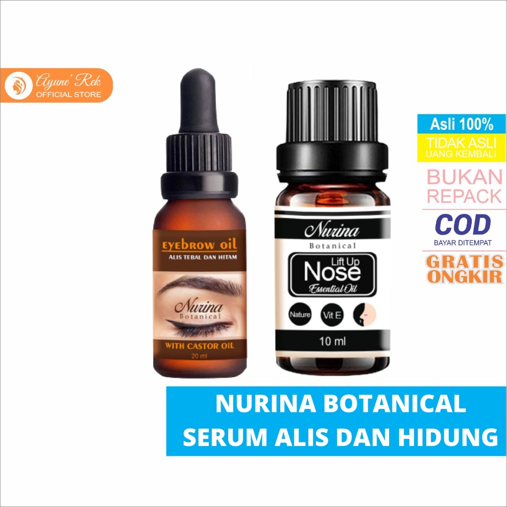 NURINA BOTANICAL NOSE LIFT UP ESSENTIAL OIL / Serum Hidung Mancung Pemancung Hidung Permanen Pemancu