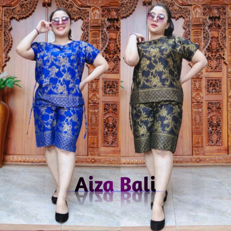 Baju Piyama Babydoll Tie Dye Motif Batik Flowers Lengan Pendek Katun Super Premium Pakaian Setelan S