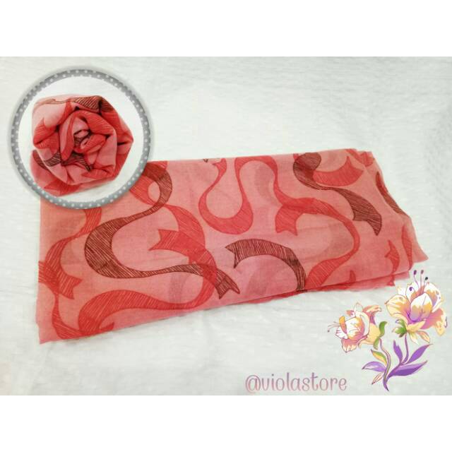 Jilbab segiempat motif chasmere saudia umama elzatta