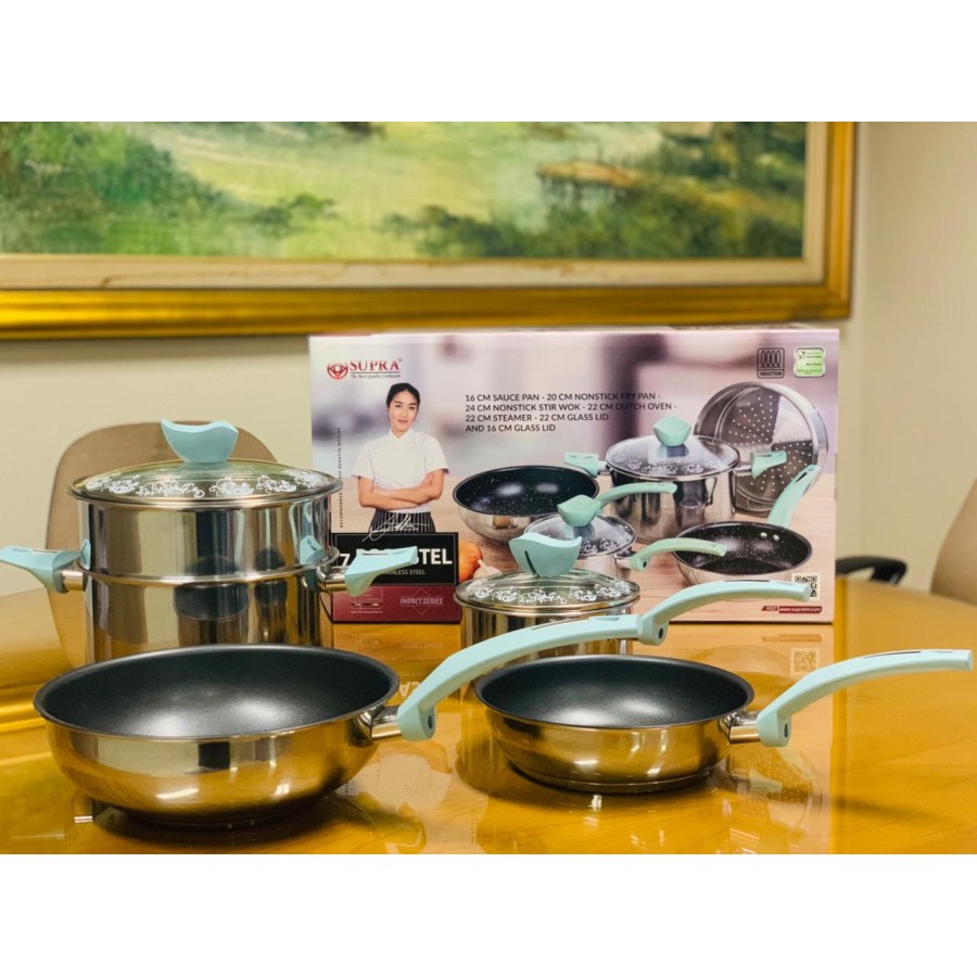 Panci Set 7 Pcs Supra Chef Renata Moeloek I Cookware set Supra 7 piece